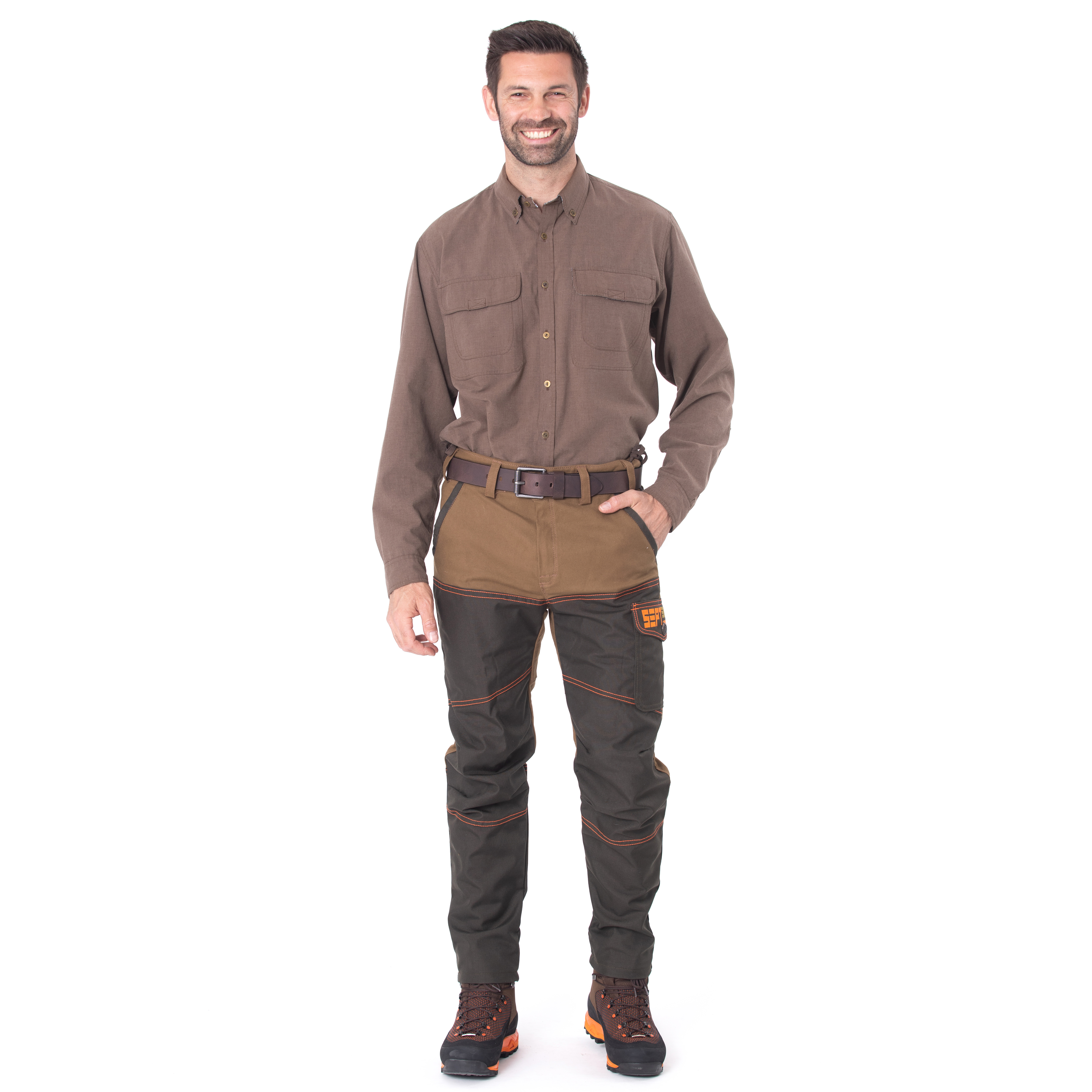 PANTALON DE CHASSE TOILE ET CORDURA REF: HUNTER CORDURA